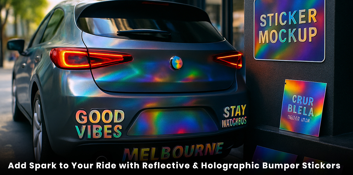 Add Spark to Your Ride with Reflective & Holographic Bumper Stickers