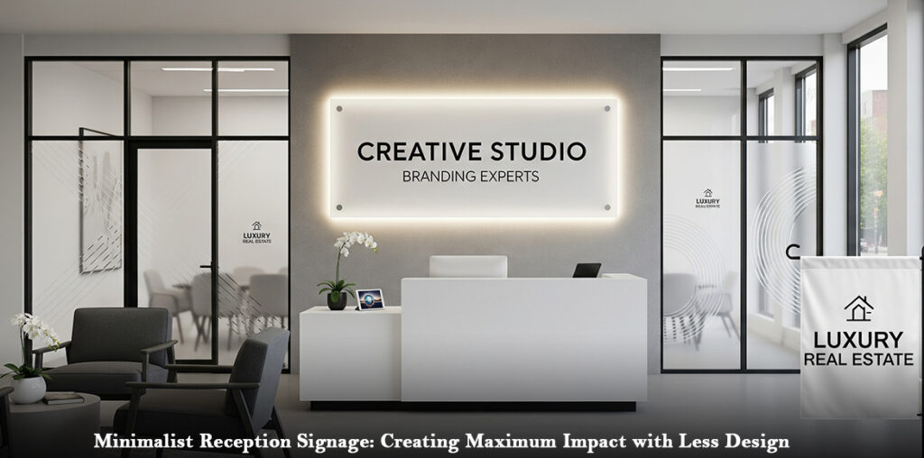 Minimalist Reception Signage: Creating Maximum Impact with Less Design