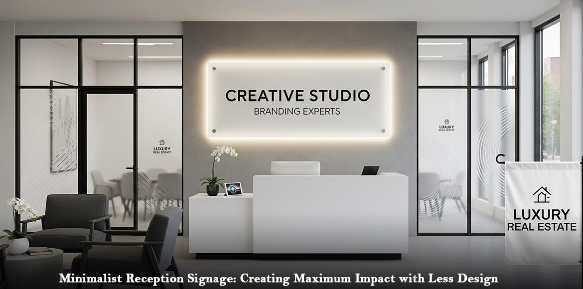 Minimalist Reception Signage: Creating Maximum Impact with Less Design