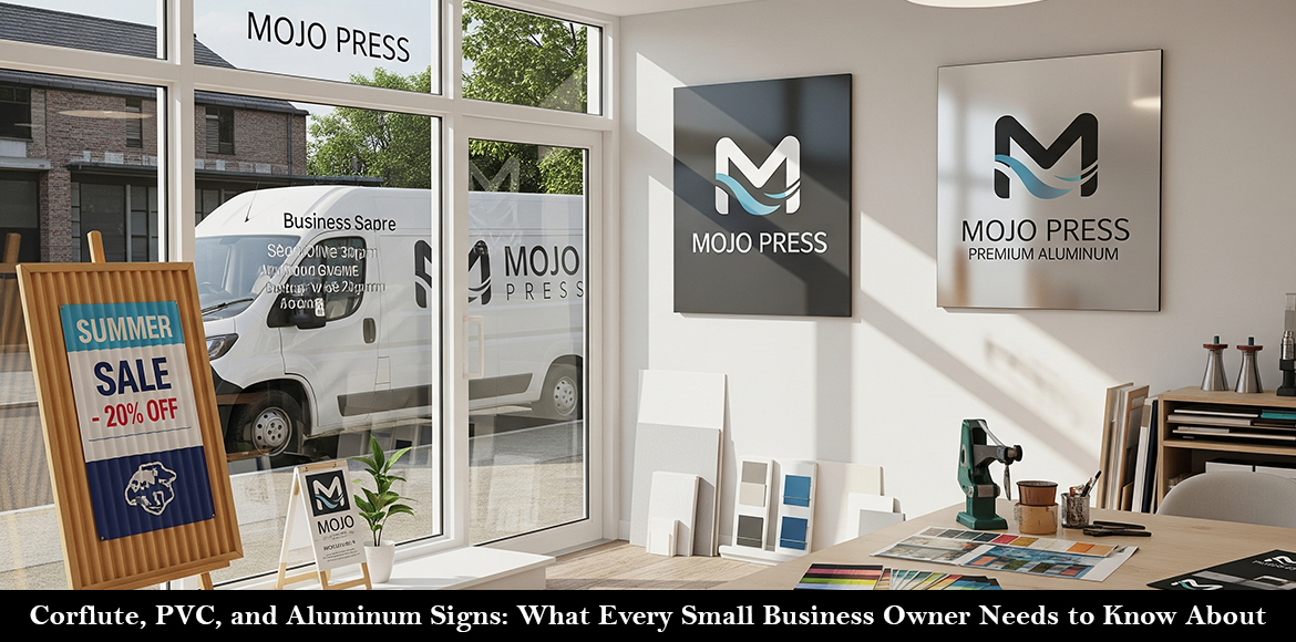 Corflute, PVC, and Aluminum Signs: What Every Small Business Owner Needs to Know About