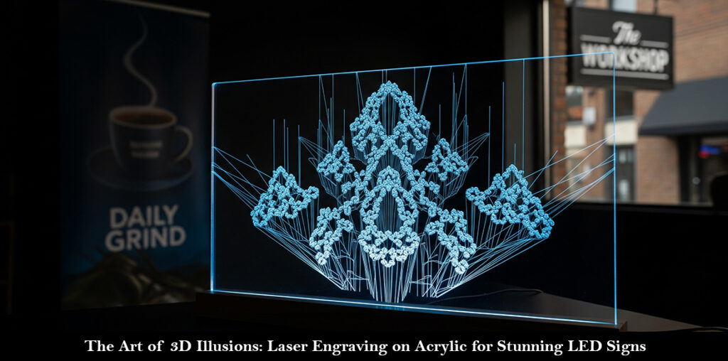 The Art of 3D Illusions: Laser Engraving on Acrylic for Stunning LED Signs