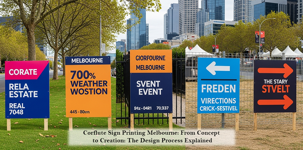 Corflute Sign Printing Melbourne From Concept to Creation The Design Process Explained.