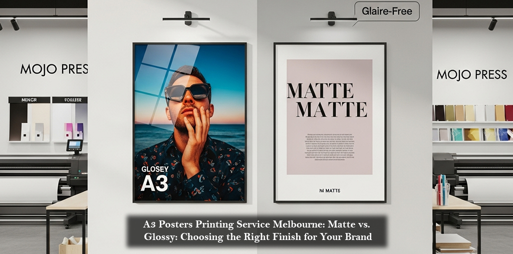 A3 Posters Printing Service Melbourne Matte vs. Glossy Choosing the Right Finish for Your Brand