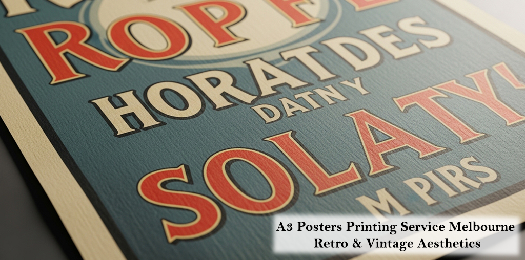 A3 Posters Printing Service Melbourne Retro & Vintage Aesthetics