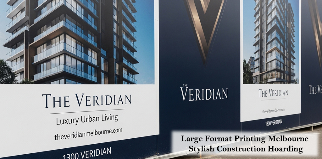 Large Format Printing Melbourne Stylish Construction Hoarding