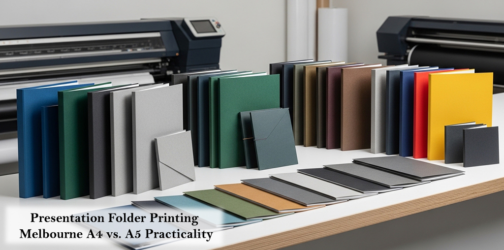 Presentation Folder Printing Melbourne A4 vs. A5 Practicality