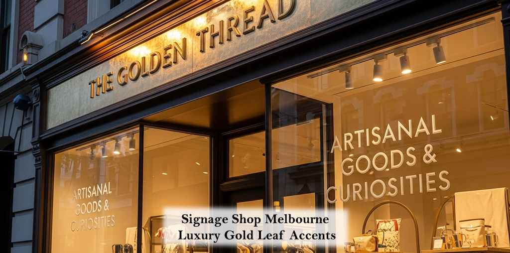 Signage Shop Melbourne Luxury Gold Leaf Accents