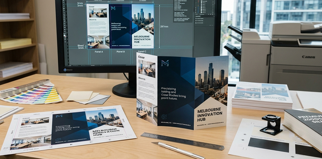How Can You Set Up a Template for Folded Brochure Printing Melbourne