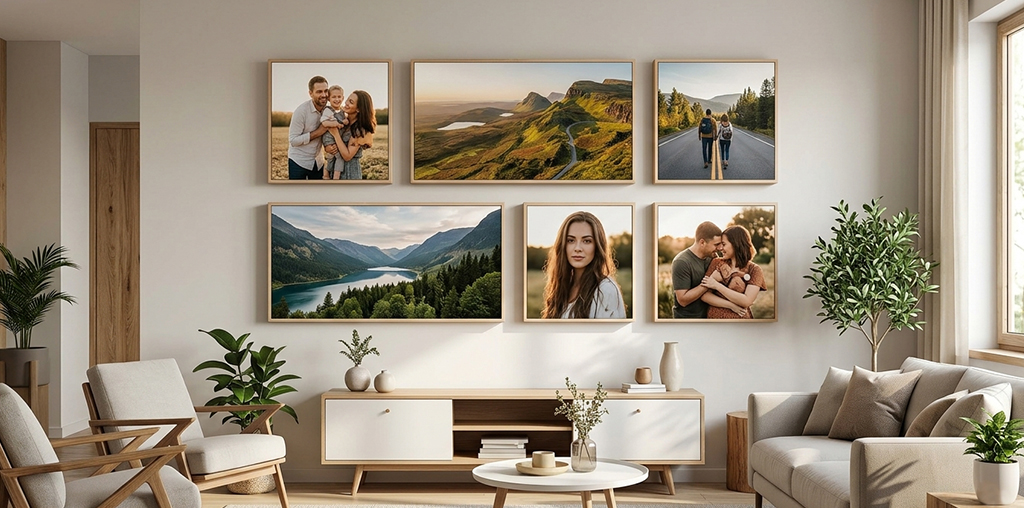 How Do You Use a Picture Block set of 6 to Create a Dynamic Wall Display