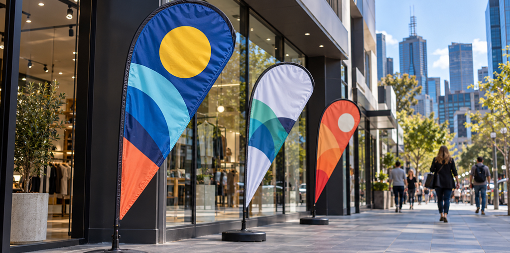 Why is the Teardrop Shape Best for Printed Teardrop Flags Melbourne